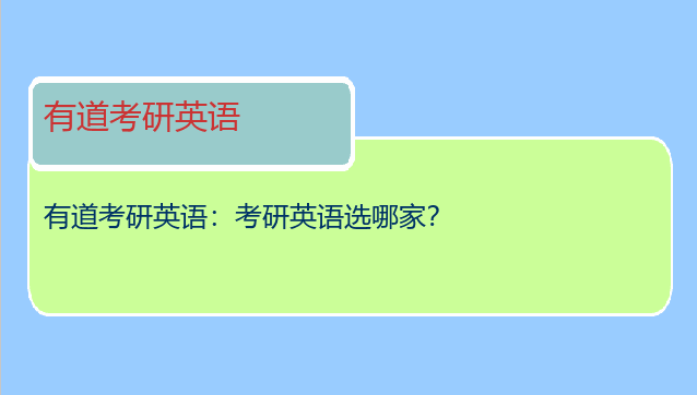 有道考研英语：考研英语选哪家？