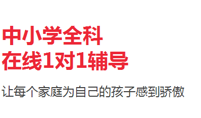 在线一对一辅导，让你的成绩更上一层楼